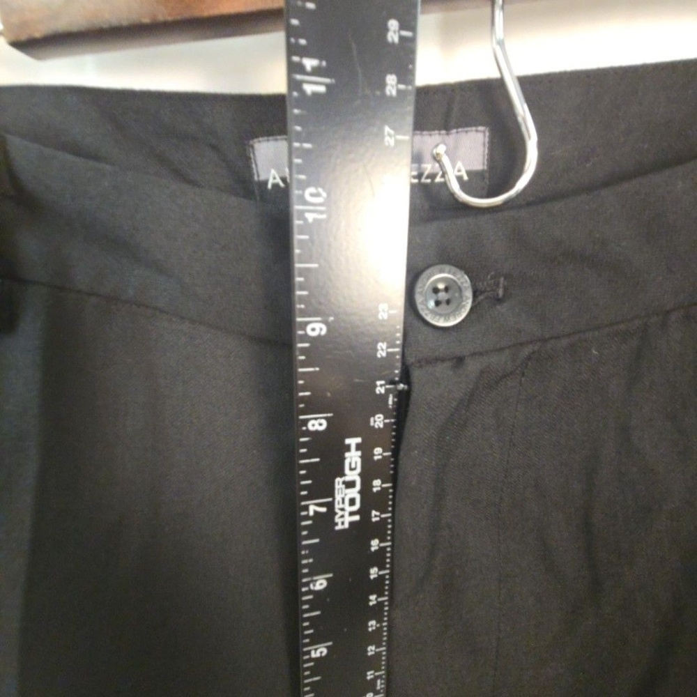 Andrew Fezza Dress Pants Mens 36x34 Black Ink Pleated Classic Fit Rayon Blend - Picture 13 of 16